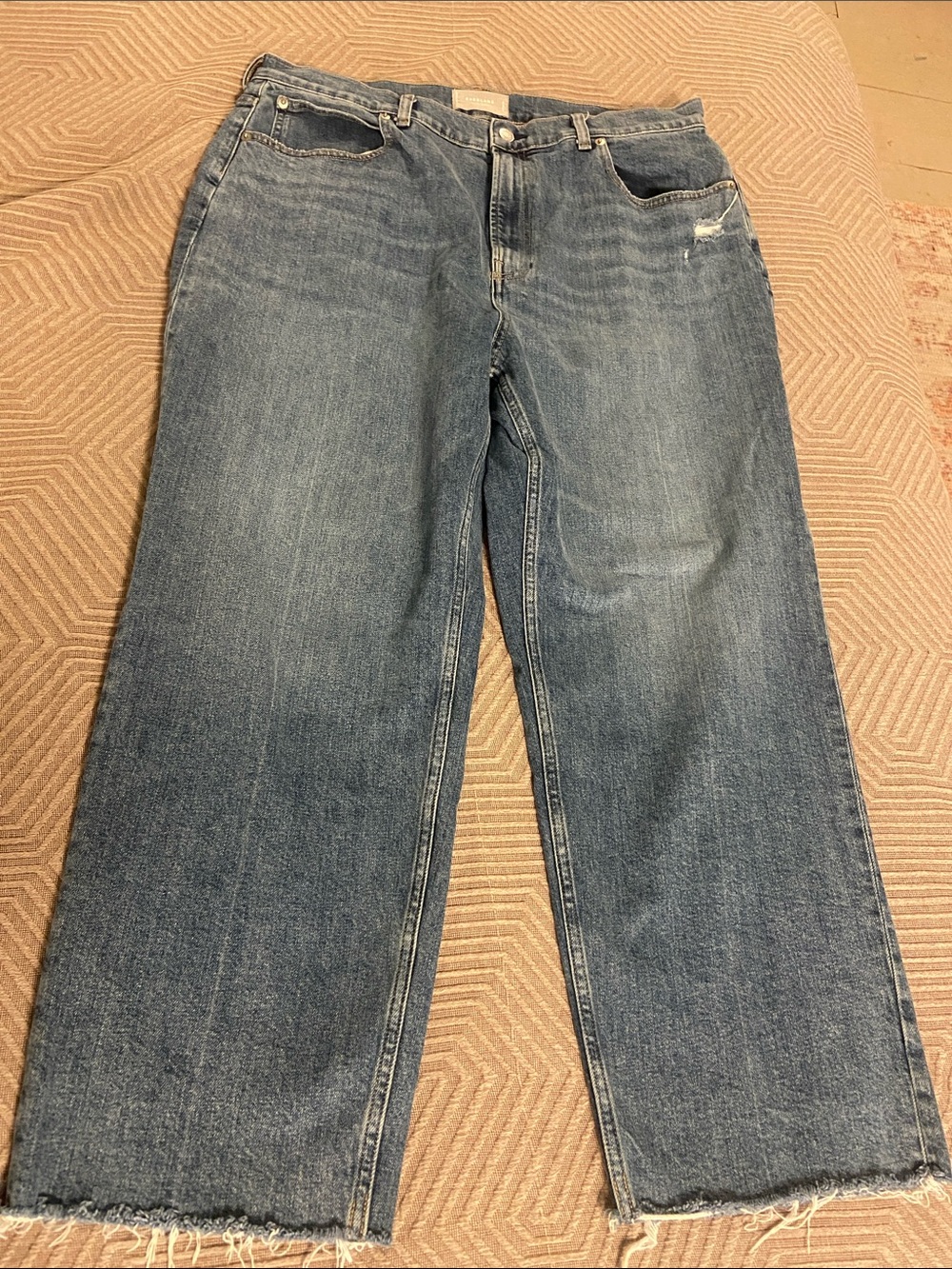 Women’s Blue Straight-Leg Jeans